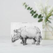 Albrecht Durer Rhinoceros Briefkaart (Staand voorkant)