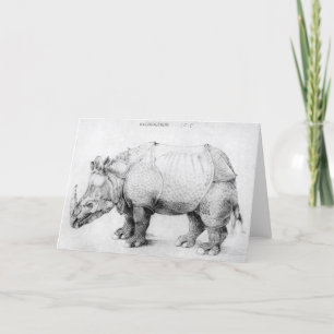 Albrecht Durer Rhinoceros Kaart