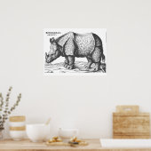 Albrecht Durer - Rhinoceros Poster (Keuken)