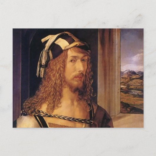 Albrecht Durer Self Portrait Briefkaart (Voorkant)
