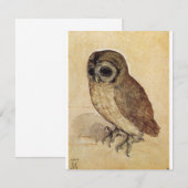Albrecht Durer - The Little Owl Bedankkaart (Voorkant / Achterkant)