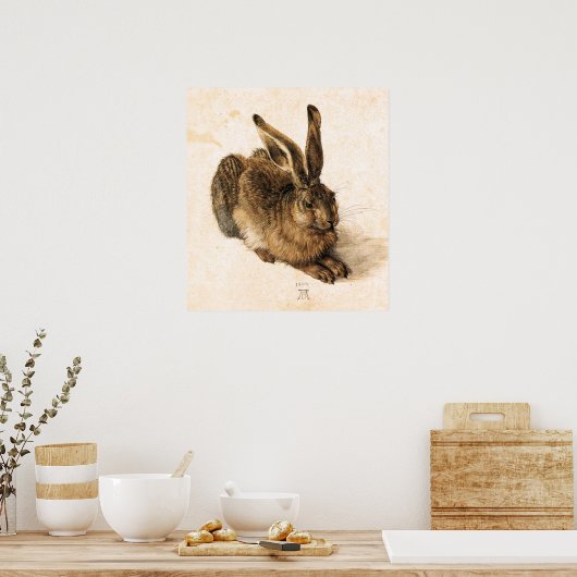 Albrecht Durer Young Hare Poster (Cuisine)