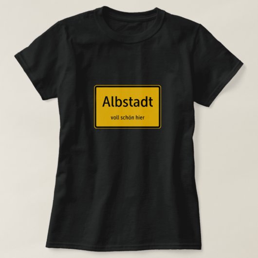 Albstadt Dames T-shirt Tshirt Shirt (Design devant)