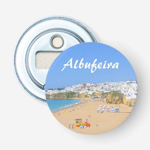 Albufeira in Portugal Algarve Souvenir Button Flesopener