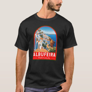 Albufeira Portugal Reizen Kunst Vintage T-shirt
