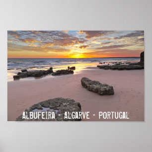 Albufeira - Portugal. zomervakantie in Algarve Poster