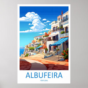 Albufeira Travel Park Ski Poster Vintage Nationaal