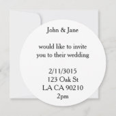 album album vintage mariage invitations (Dos)