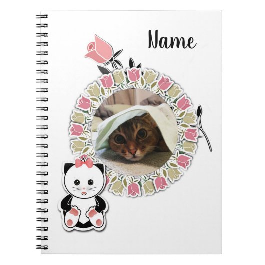 Album, cahier d'enfant, rose (Devant)