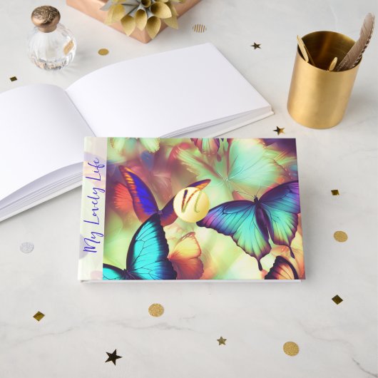 Album pour monogramme à huile papillon (Recto ouvert)