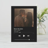 Albumcover slaat de datum op save the date (Staand voorkant)