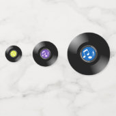 Albums vintages de disques de vinyle Confetti (Derrière)