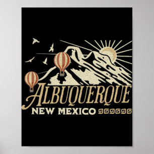 Albuquerque Air Ballon Festival New Mexico Fiesta Poster