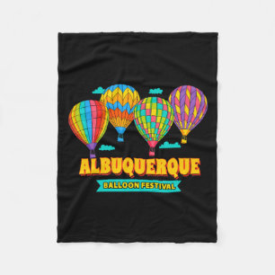 Albuquerque Ballon Festival New Mexico Fiesta Fleece Deken