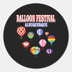 Albuquerque Ballon New Mexico Festival Hot Air Ba Ronde Sticker