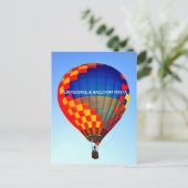 ALBUQUERQUE BALLOON FIESTA BRIEFKAART (Staand voorkant)