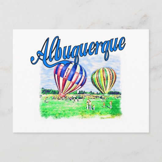 Albuquerque Balloons Briefkaart (Voorkant)