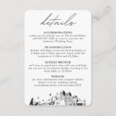 Albuquerque Bruiloft Verticale Details Informatiekaartje (Voorkant)