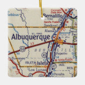 Albuquerque kaart keramisch ornament (Voorkant)