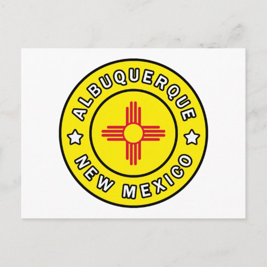 Albuquerque New Mexico Briefkaart (Voorkant)
