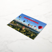 Albuquerque New Mexico Briefkaart Hete Luchtballon (Gedraaid)