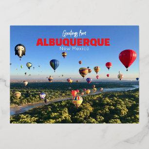 Albuquerque New Mexico Briefkaart Hete Luchtballon