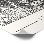 Albuquerque New Mexico Charcoal City Map Poster  (Coin)