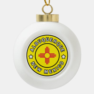 Albuquerque New Mexico Keramische Bal Ornament