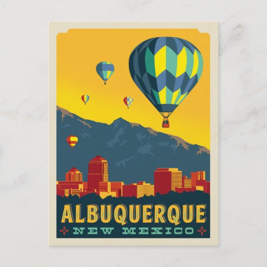 Albuquerque, New Mexico | Luchtballonnen Briefkaart (Voorkant)