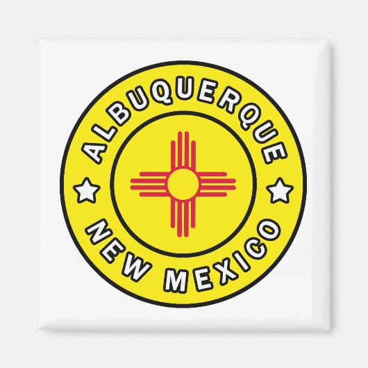 Albuquerque New Mexico Magneet (Voorkant)