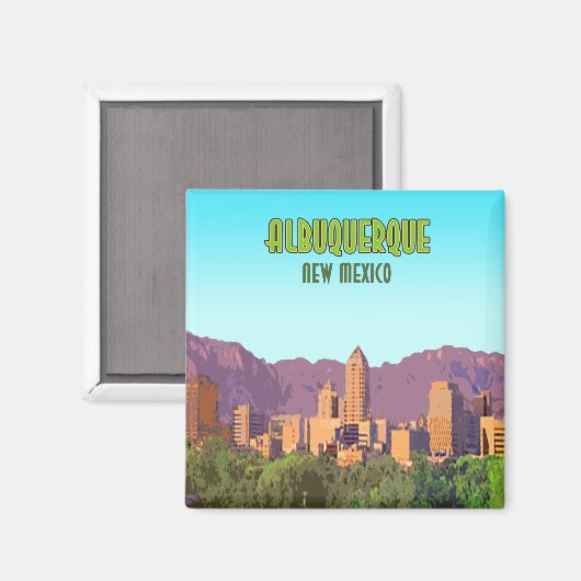 Albuquerque New Mexico  Magneet (Voorkant / Achterkant)