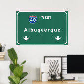 Albuquerque New Mexico nm Interstate Highway : Poster (Thuiskantoor)