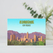 Albuquerque New Mexico platte Kaart (Staand voorkant)
