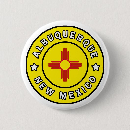 Albuquerque New Mexico Ronde Button 5,7 Cm (Voorkant)