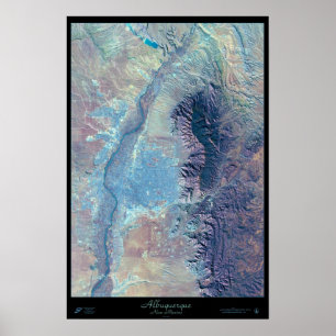 Albuquerque, New Mexico satellietposter Poster