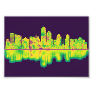 Albuquerque New Mexico Skyline Foto Afdruk