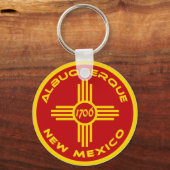 Albuquerque New Mexico Sleutelhanger (Voorkant)