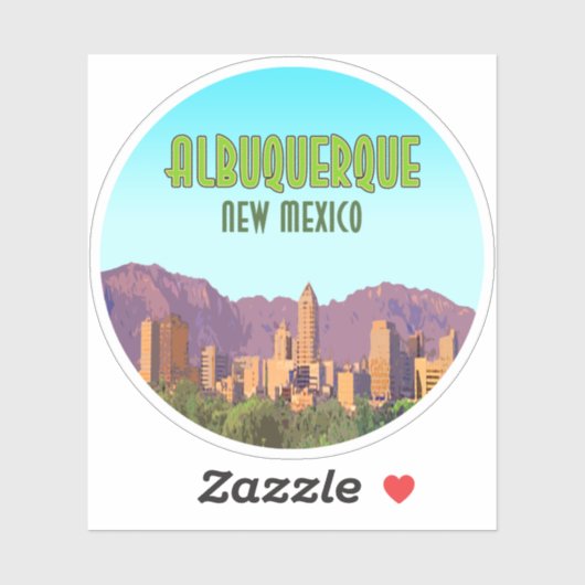 Albuquerque New Mexico Sticker (Vel)