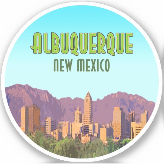 Albuquerque New Mexico  Sticker (Voorkant)