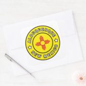 Albuquerque New Mexico Vierkante Sticker (Envelop)