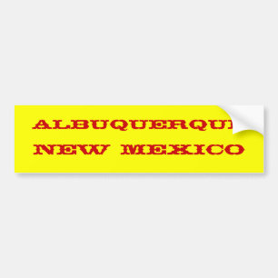 ALBUQUERQUE, NIEUWE MEXICO BUMPERSTICKER