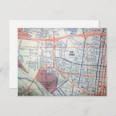 ALBUQUERQUE, NM  Map Briefkaart (Voorkant / Achterkant)