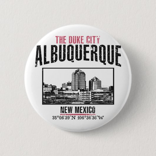 Albuquerque Ronde Button 5,7 Cm (Voorkant)