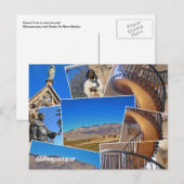 Albuquerque Santa Fe Collage, New Mexico Briefkaart (Voorkant / Achterkant)