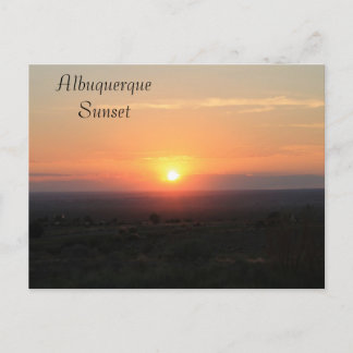 Albuquerque sunset briefkaart