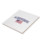 Albuquerque US Flag Tegeltje (Zijkant)