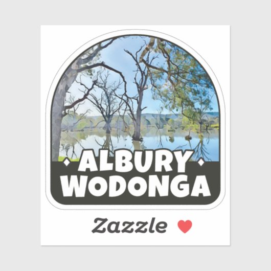 Albury NSW, Wodonga Victoria - Australië Sticker (Vel)