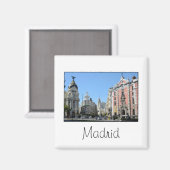 Alcala et Gran Via, Madrid Magnet (Recto/Verso)