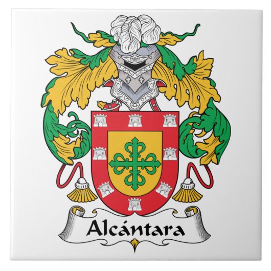 Alcantara Family Crest Tegeltje (Voorkant)