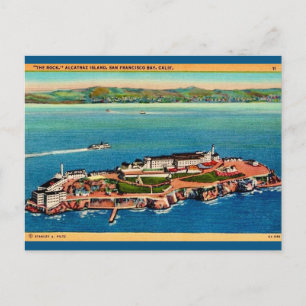 Alcatraz-eiland ansichtkaart briefkaart